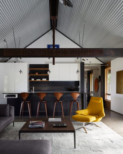 Kitchen of Logan Pavilion by CLB Architects
