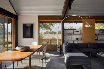 Living area of house in Wyoming