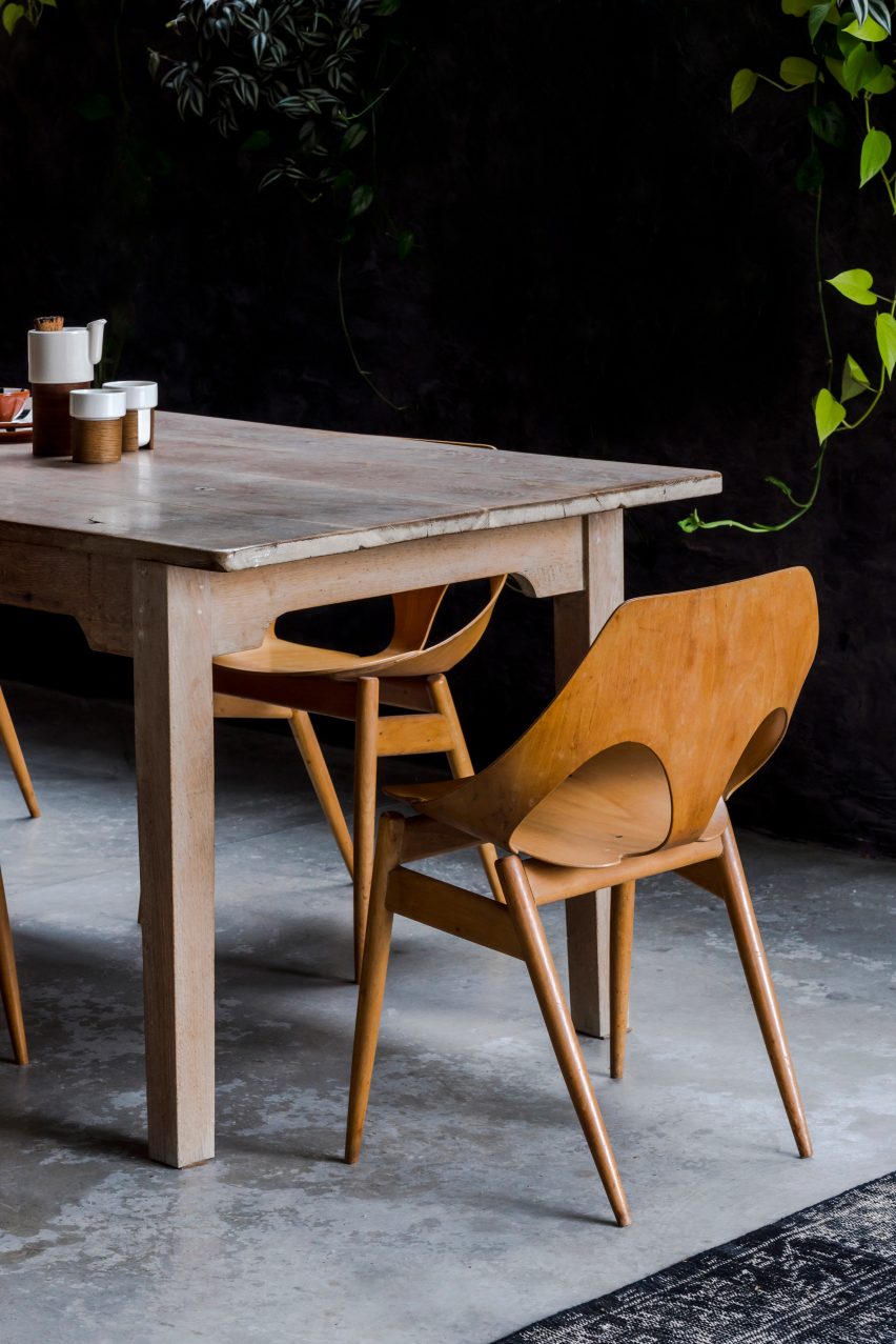 Furniture in Concrete House by RAW Architecture Workshop in East Sussex
