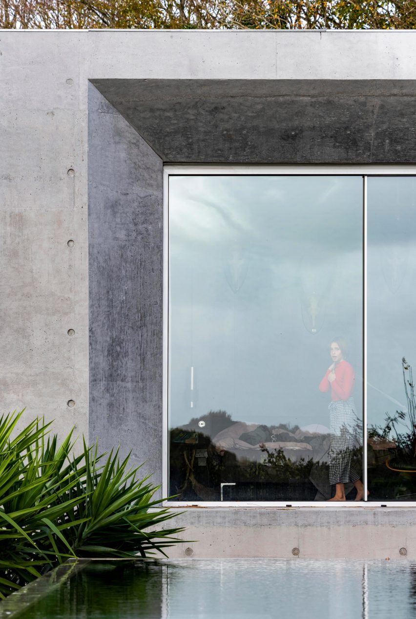 A window of Concrete House by RAW Architecture Workshop in East Sussex