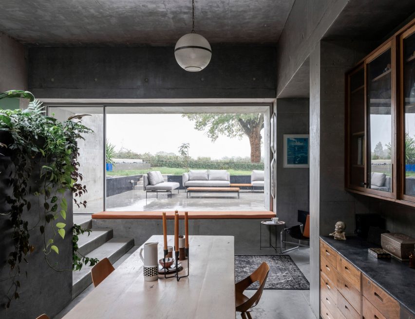 The kitchen of Concrete House by RAW Architecture Workshop in East Sussex