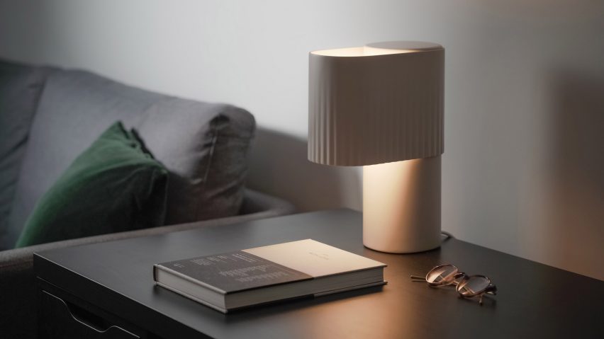 Encore Table Light by Sam Gwilt for Gantri in stone