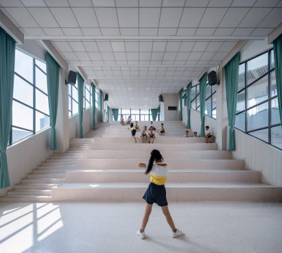 Indoor hall for children in Erdu Primary School
