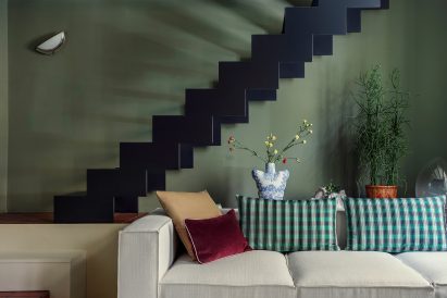 Living room in Esperinos guesthouse in Greece