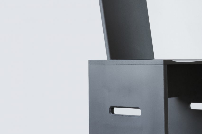 Side of Evolve Chair by Tom Robinson