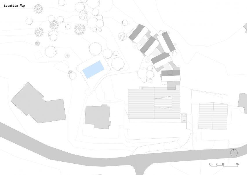 Site plan for the Floris hotel extension by NOA