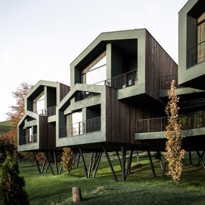 The exterior of the Floris hotel extension by NOA