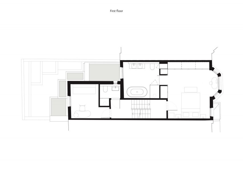 First floor plan of Frame House by Bureau de Change