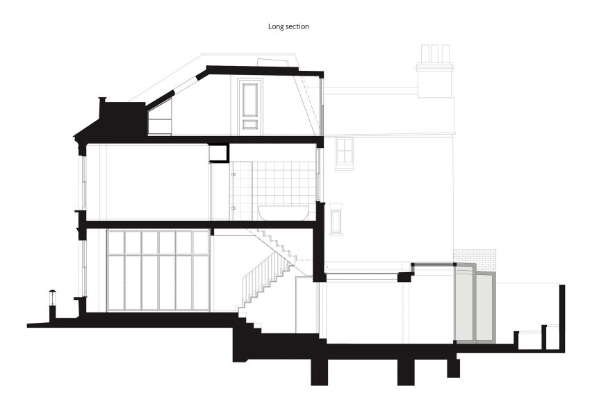 Section of Frame House by Bureau de Change
