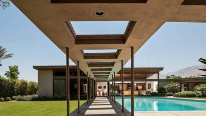 Frank Sinatra's Twin Palms House in Palm Springs, California, by E. Stewart Williams