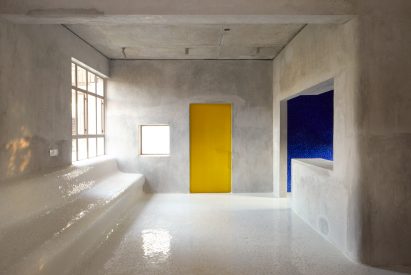Community room designed by Abin Design Studio