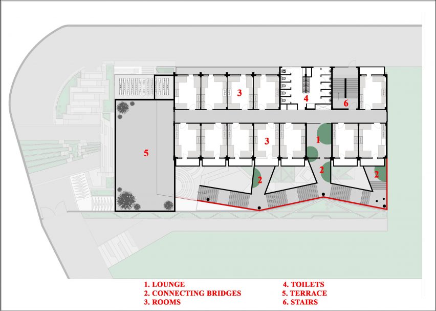 Girls Hostel Block by Zero Energy Design Lab