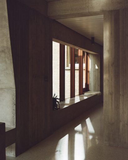 The corridor in the Hollybrook Road extension by TOB Architect