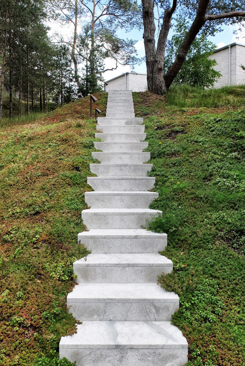 A staircase to the House of Many Courtyards by Claesson Koivisto Rune