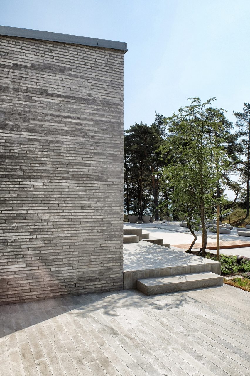 The brick exterior of the House of Many Courtyards by Claesson Koivisto Rune
