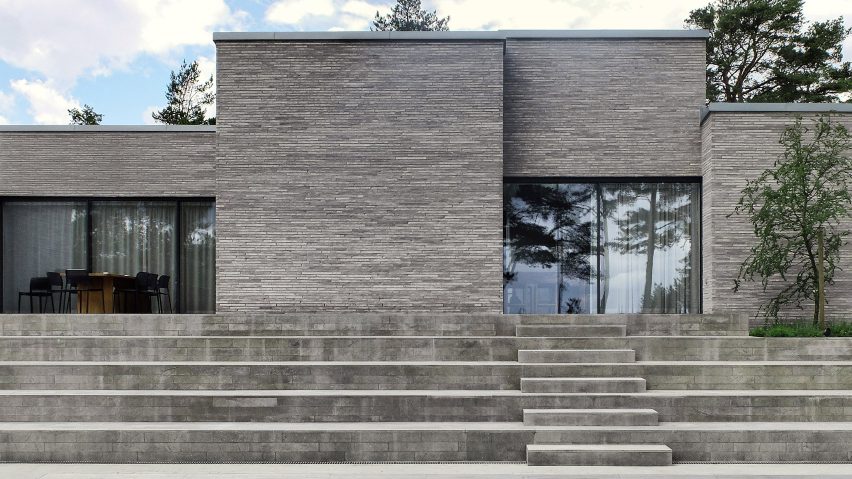 The brick exterior of the House of Many Courtyards by Claesson Koivisto Rune