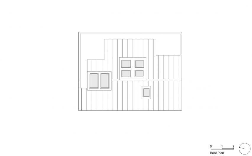 House with a Light Void, roof plan