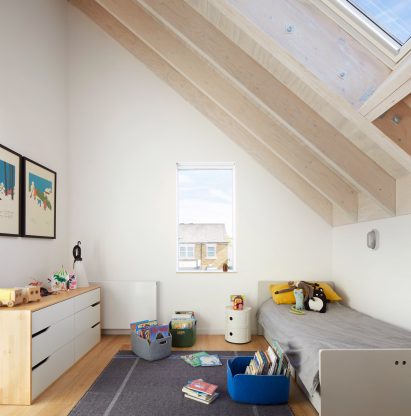Contemporary children's bedroom in London