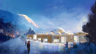 A visual of InnHub La Punt by Foster + Partners