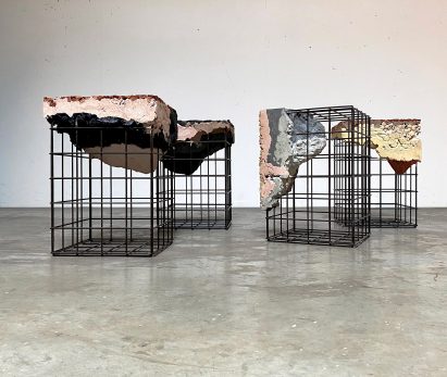 Stool modules from Appropriating the Grid furniture collection by Irene Roca Moracia