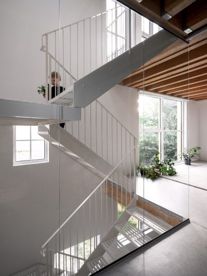 Staircase at NMBDH by Jean Verville in Montreal