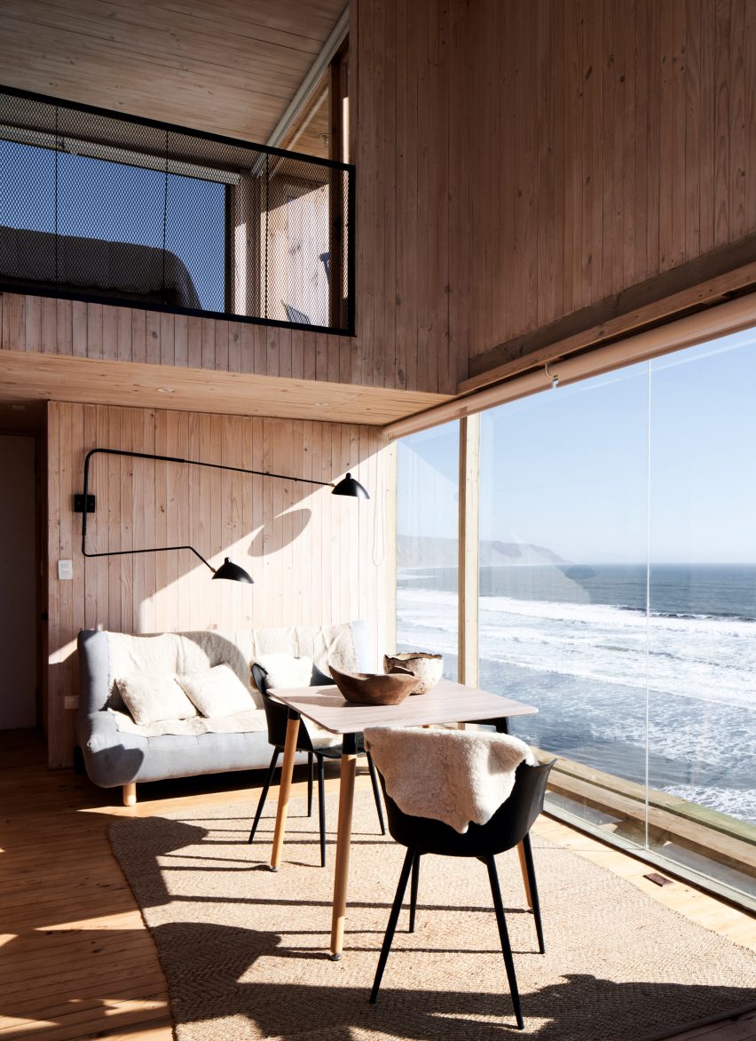 Interior of La Tagua cabin