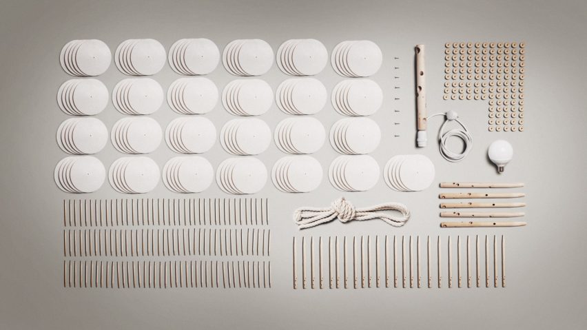 Leaf lamp assembly kit by Green Furniture Concept