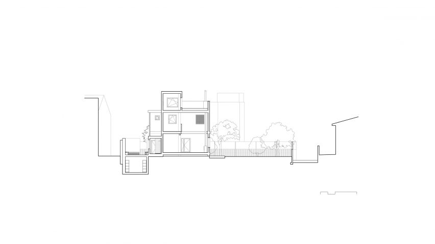 Section through original home by Aixopluc
