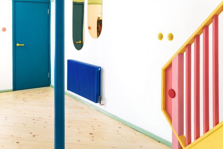 Pine floorboards