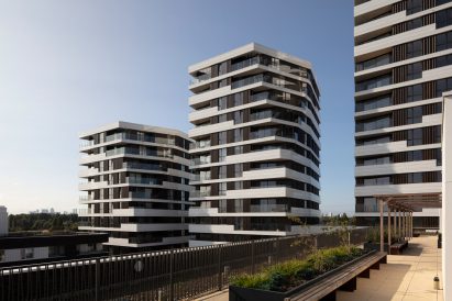 The Motion towers in London by Pollard Thomas Edwards