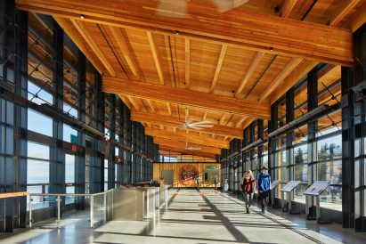 Great hall of Mukilteo Multimodal Ferry Terminal
