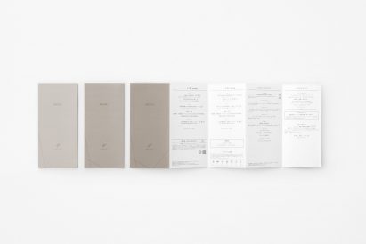 Inflight menu by Nendo