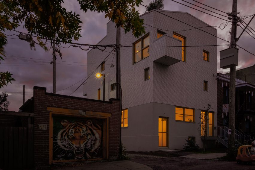 NMBDH by Jean Verville in Montreal at night