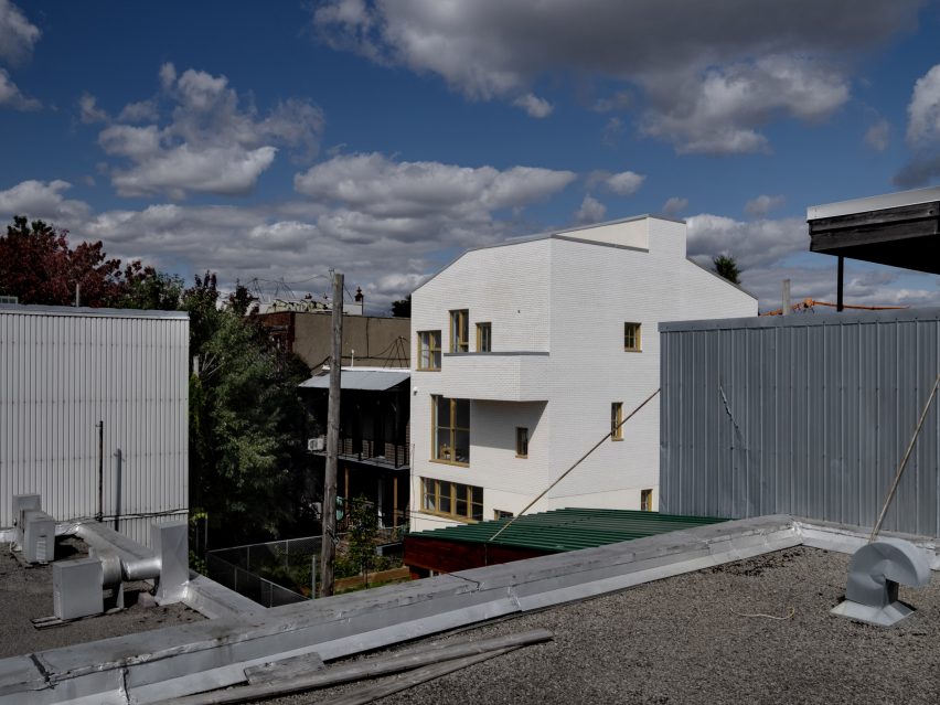 Exterior view of NMBDH by Jean Verville in Montreal