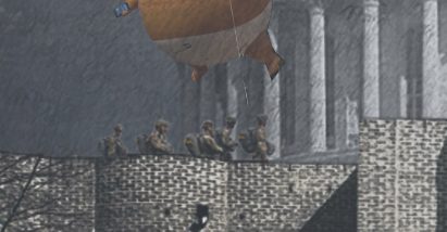 Capitol Castle with Trump Bay blimp