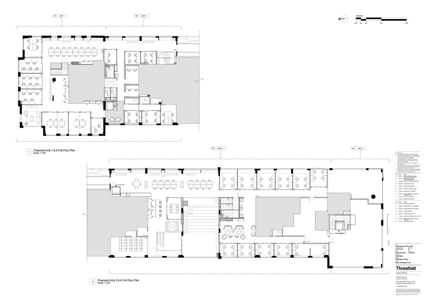 First floor plan of Paddington Works by Threefold Architects