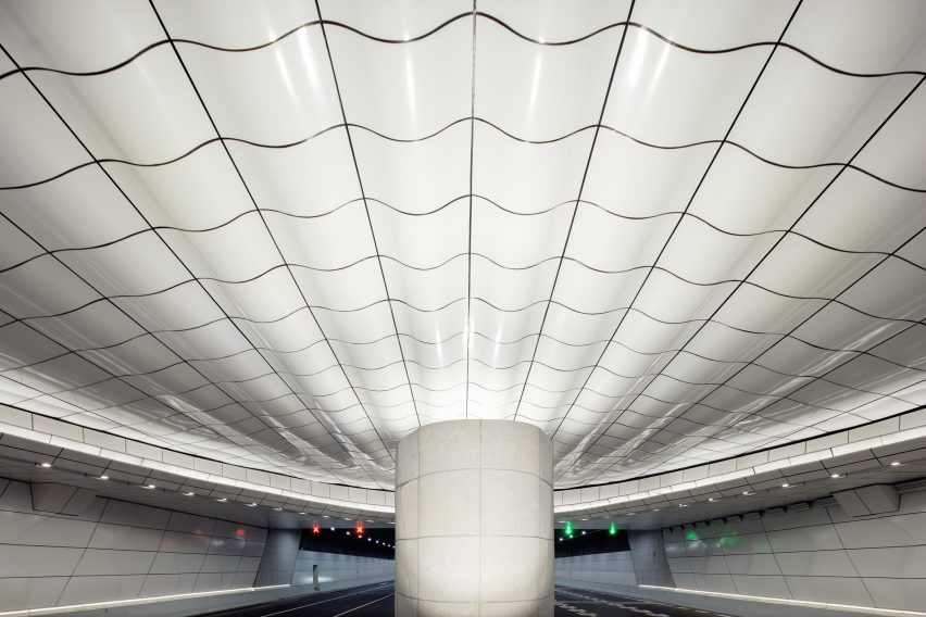Haikou Wenming East Road Tunnel in Haikou City