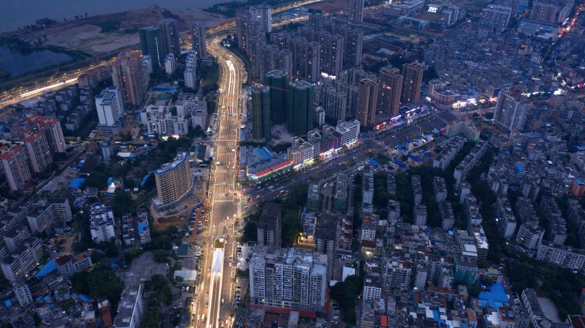 Haikou Wenming East Road Tunnel in Haikou City