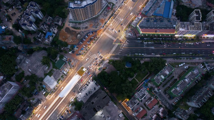 Haikou Wenming East Road Tunnel in Haikou City