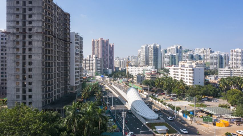 Haikou Wenming East Road Tunnel in Haikou City
