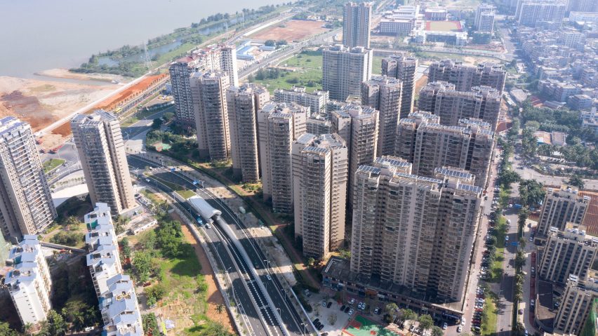 Haikou Wenming East Road Tunnel in Haikou City