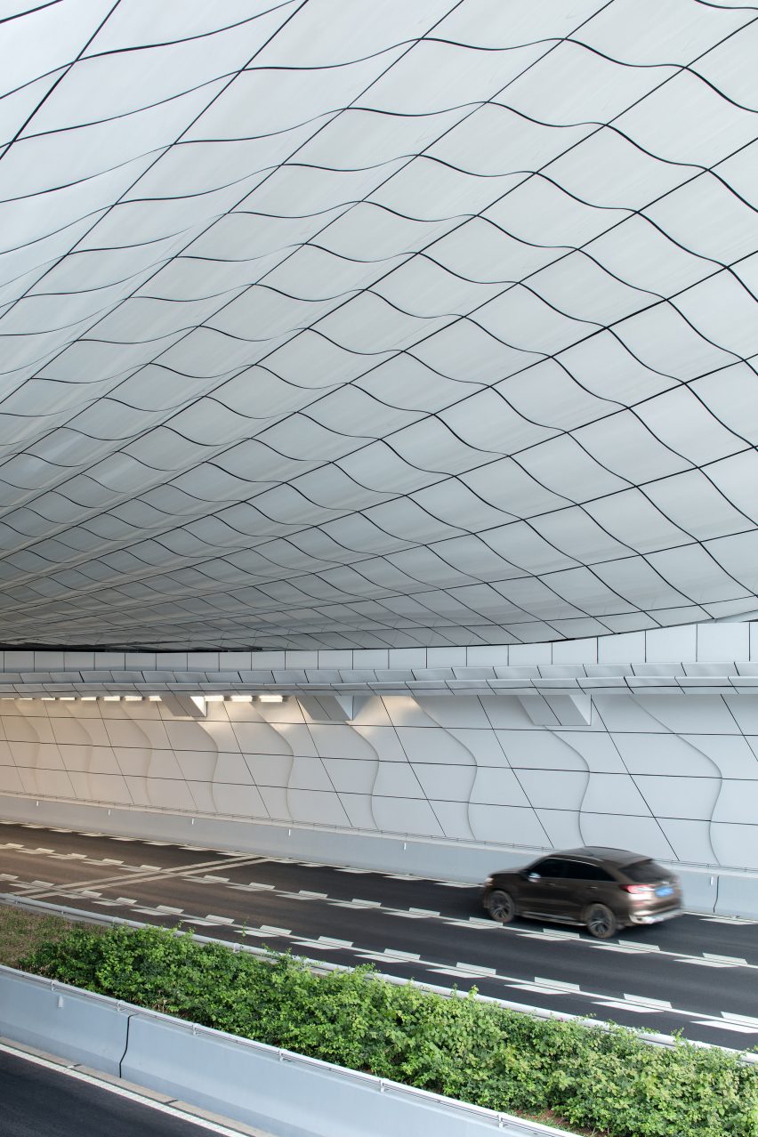 Haikou Wenming East Road Tunnel in Haikou City
