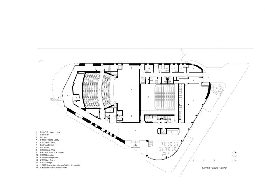 Pinghe Bibliotheater at the Shanghai Qingpu Pinghe International School China