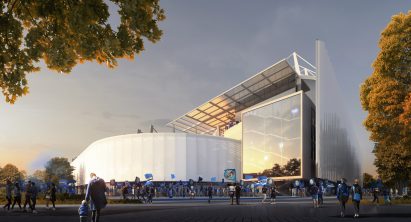 Enclosing the concourses at RC Strasbourg's stadium