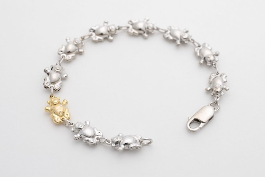 Repaired bracelet at R for Repair exhibition in Singapore