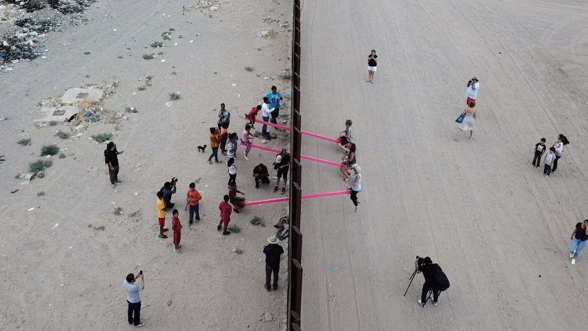 Us-Mexico border seesaws by Rael San Fratello is Design of the Year 2020