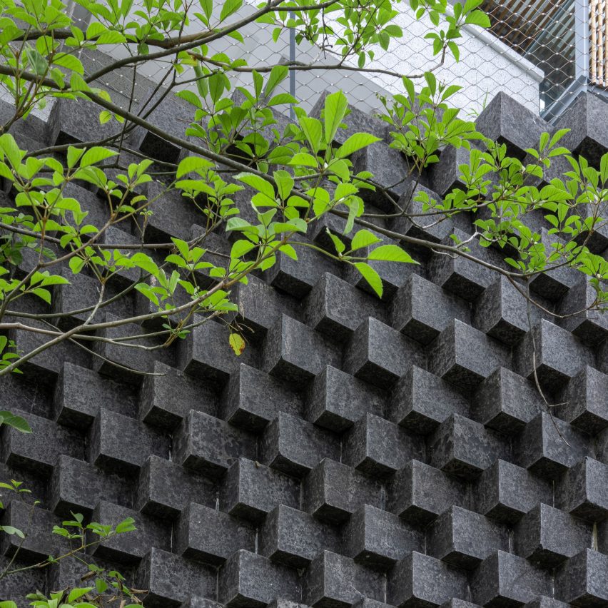 The podium of the (Re)forming Duichuan Tea Yards centre by O-office Architects