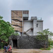 The exterior of (Re)forming Duichuan Tea Yards centre by O-office Architects