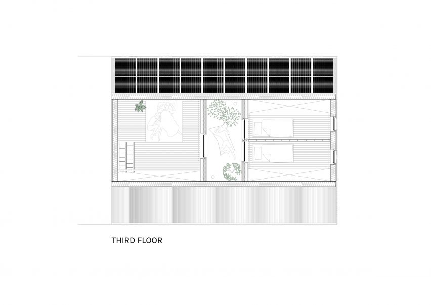third floor plan by Julius Taminiau Architects