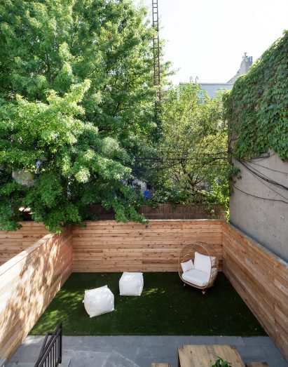 The Sackett Street townhouse intimate back garden